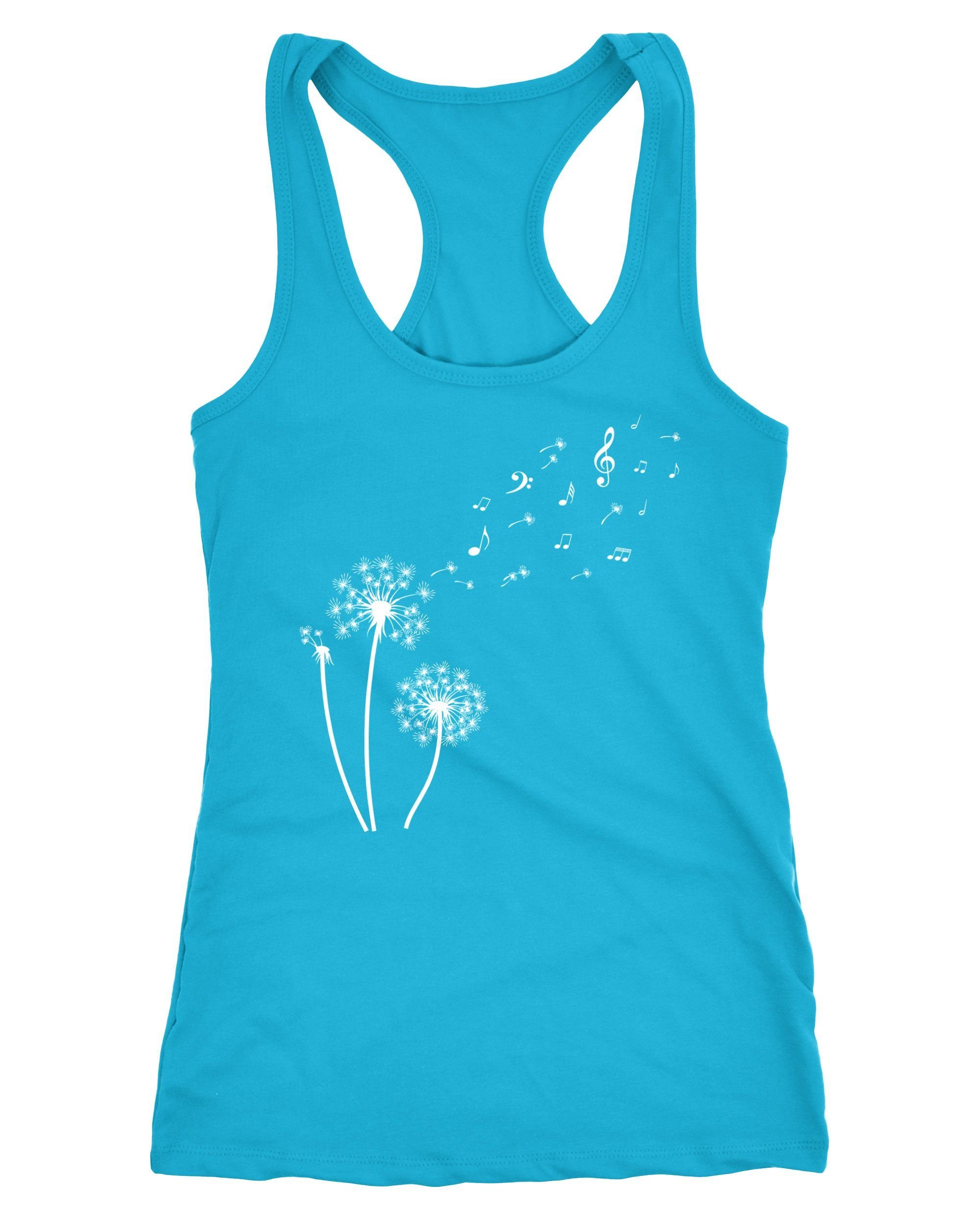 Neverless Tanktop Damen Tank-Top Pusteblume Musiknoten günstig online kaufen