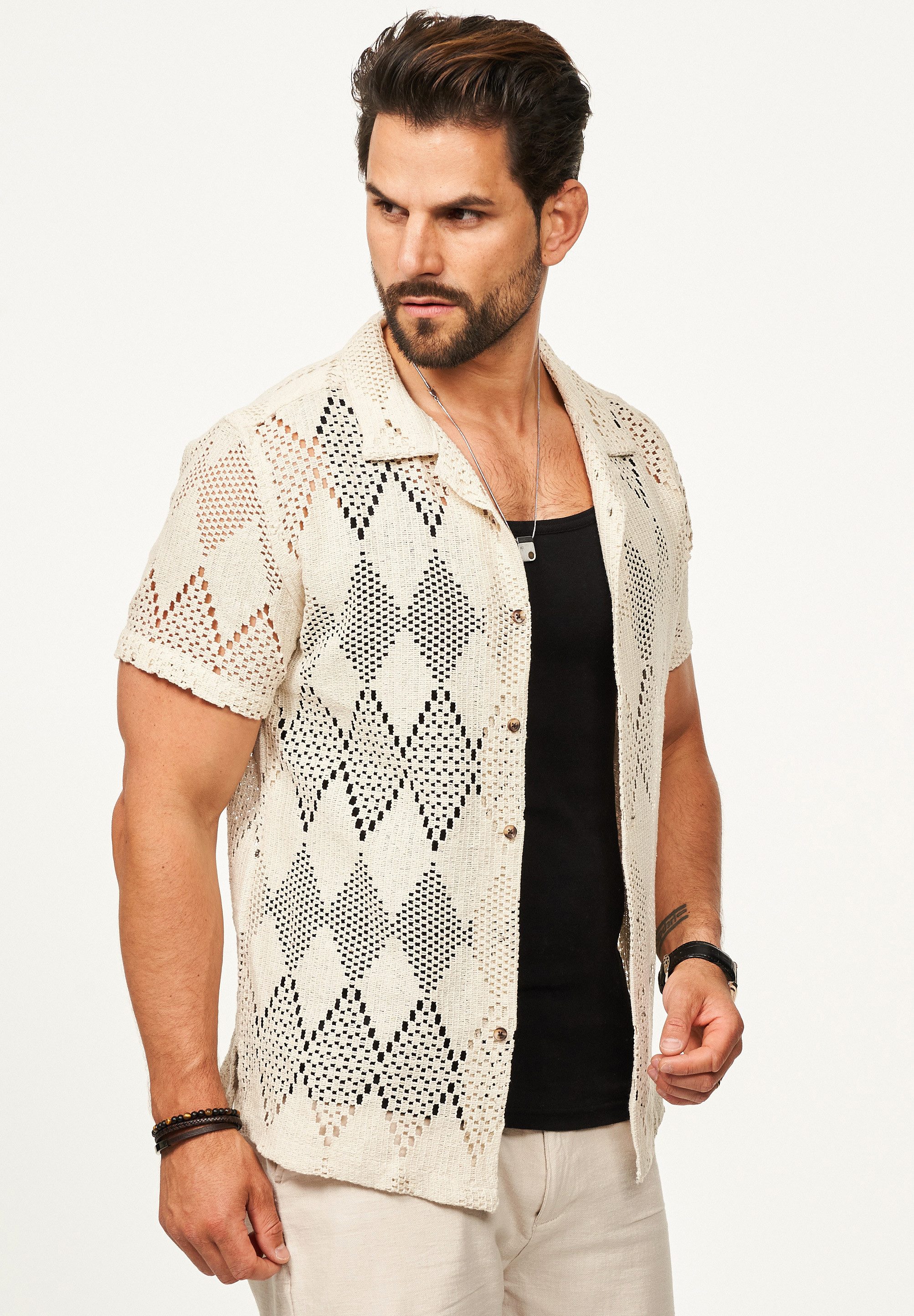 SOULSTAR Kurzarmhemd im Vintage Summer-Look als günstig online kaufen