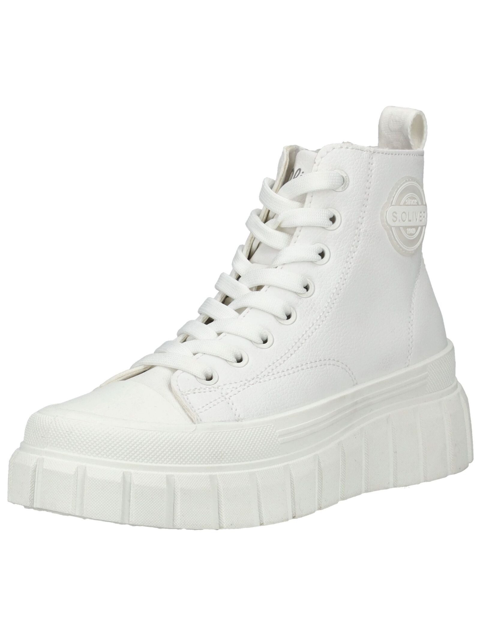 s.Oliver Stiefelette Lederimitat/Textil Plateaustiefelette günstig online kaufen