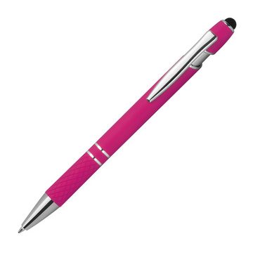 Livepac Office Kugelschreiber Touchpen Kugelschreiber aus Metall / mit Muster / Farbe: pink