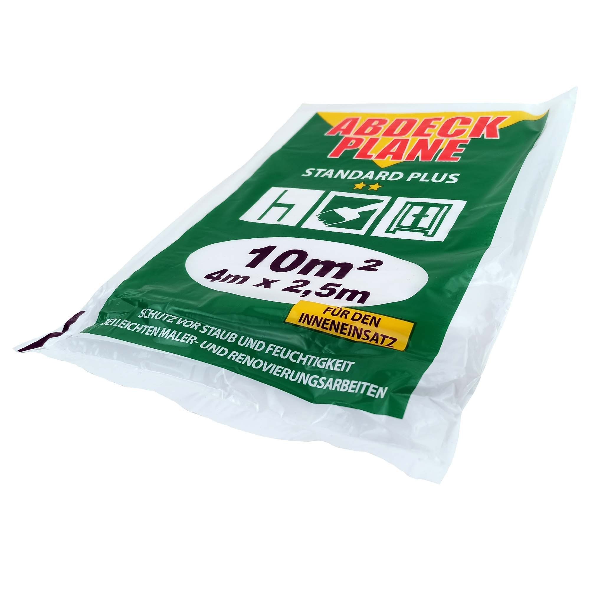 Scorprotect® Abdeckfolie Abdeckplane Abdeckfolie HDPE 12 my „profi“ 4 m x 2,5 m