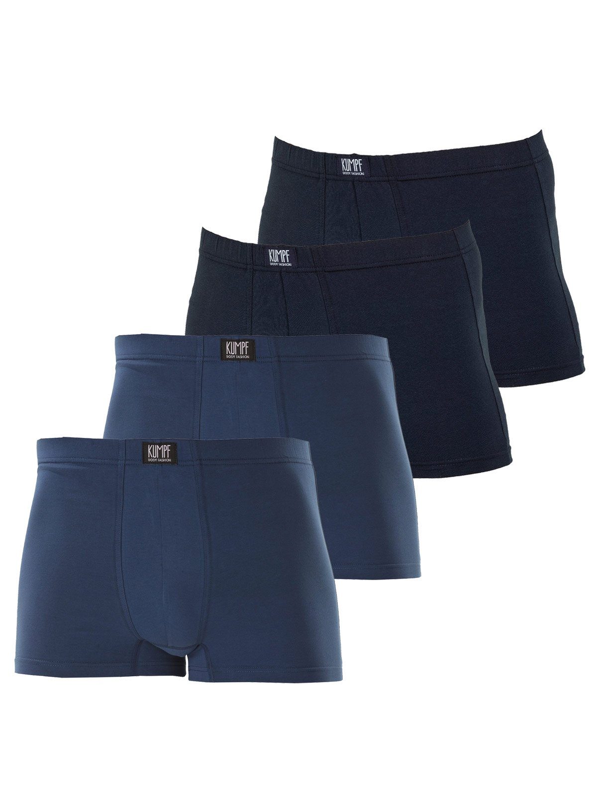 KUMPF Retro Pants 4er Sparpack Herren Pants Bio Cotton (Spar-Set, 4-St) hohe Markenqualität darkblue navy