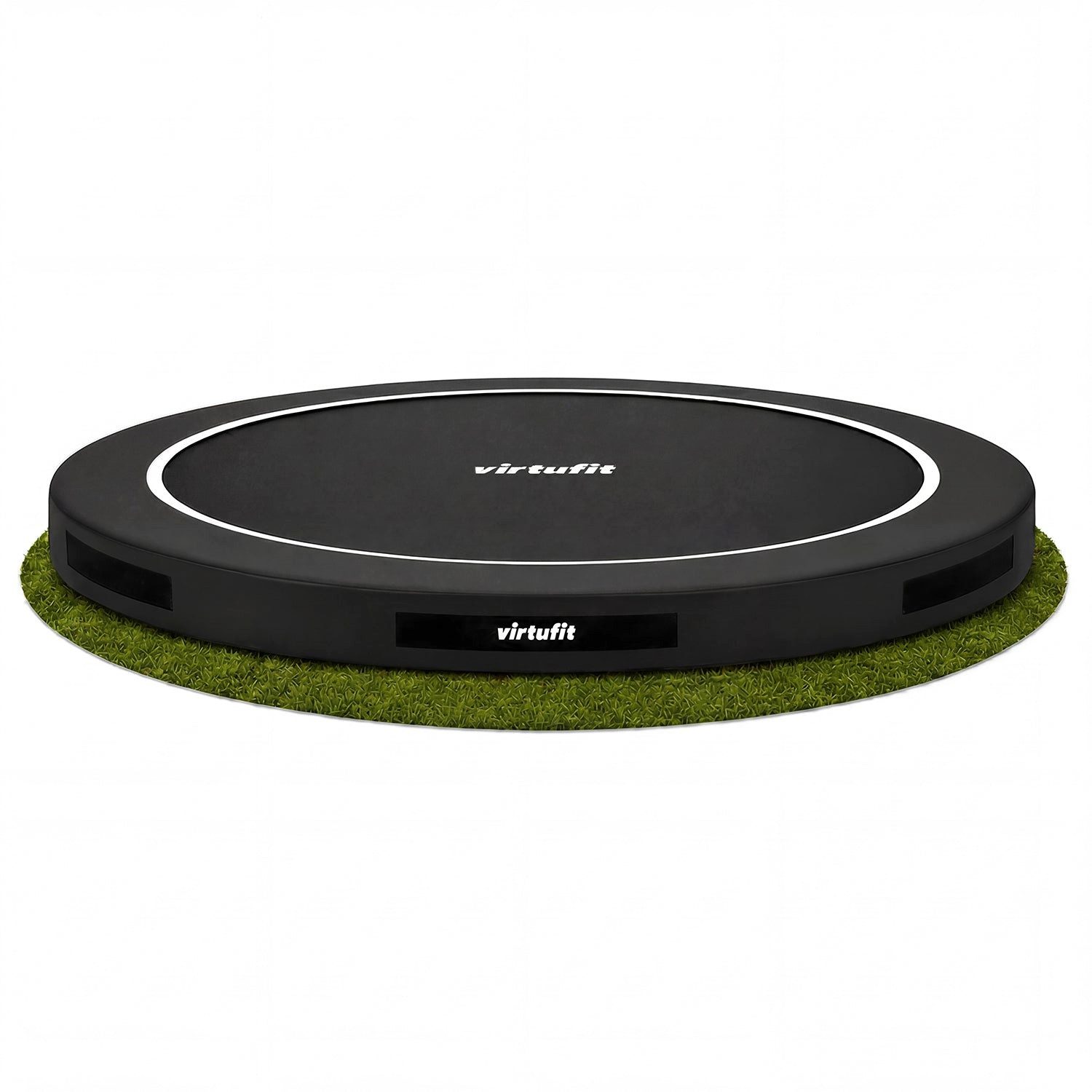 VirtuFit Trampolinschutzrand VirtuFit Inground Trampolin - Ohne Sicherheitsnetz - 366 cm - Schwarz
