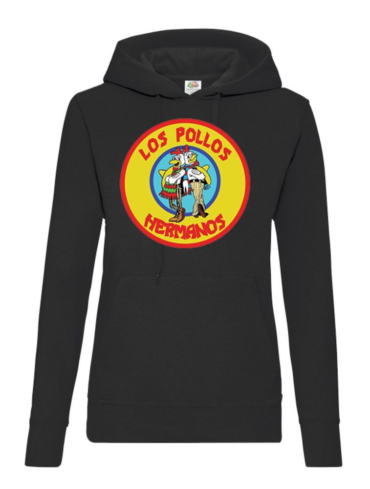 Blondie & Brownie Hoodie Hermanos Gelb damen Hoodie Los Pollos Hermanos Print Kapuzenpullover (Einzelstück, Einzelartikel) HermanosG D Hoodie Retro Logo Motiv