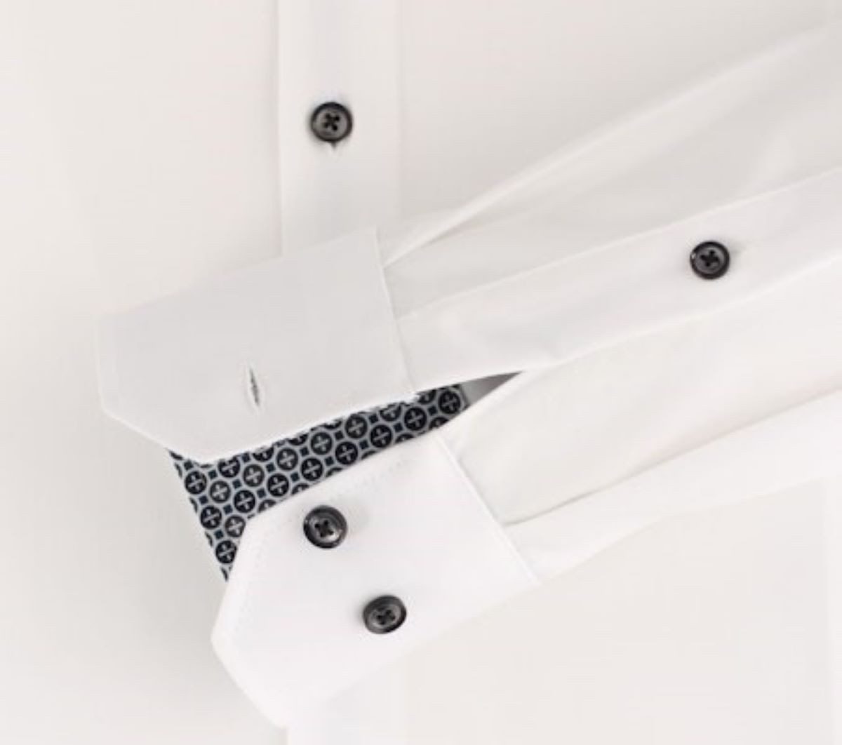 VENTI Langarmhemd modischer Print im Kragen