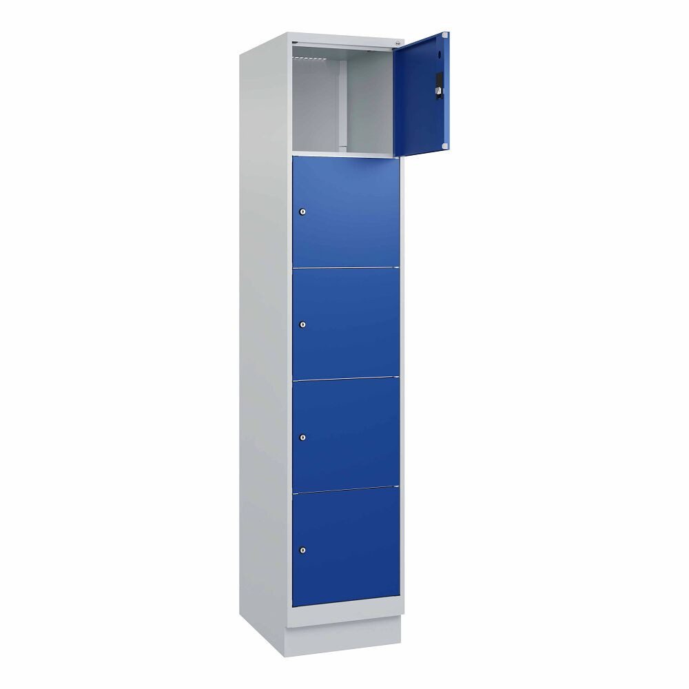 C+P Garderobenschrank Fächerschrank Classic Plus, 5 Fächer übereinander, Abteilbreite 40 ... Geeignet für Kindergärten, Schulen und Vereine