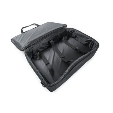 FAME Gitarrentasche (Premium Large Pedalboard Tasche, Wetterfest, Stabil, Effektgeräte Tasche mit Rucksackgarnitur, Zubehörfach, Inklusive Polsterung, Innengurte zur Fixierung, Oxford Black), Pedalboard Tasche, Wetterfest, Stabil