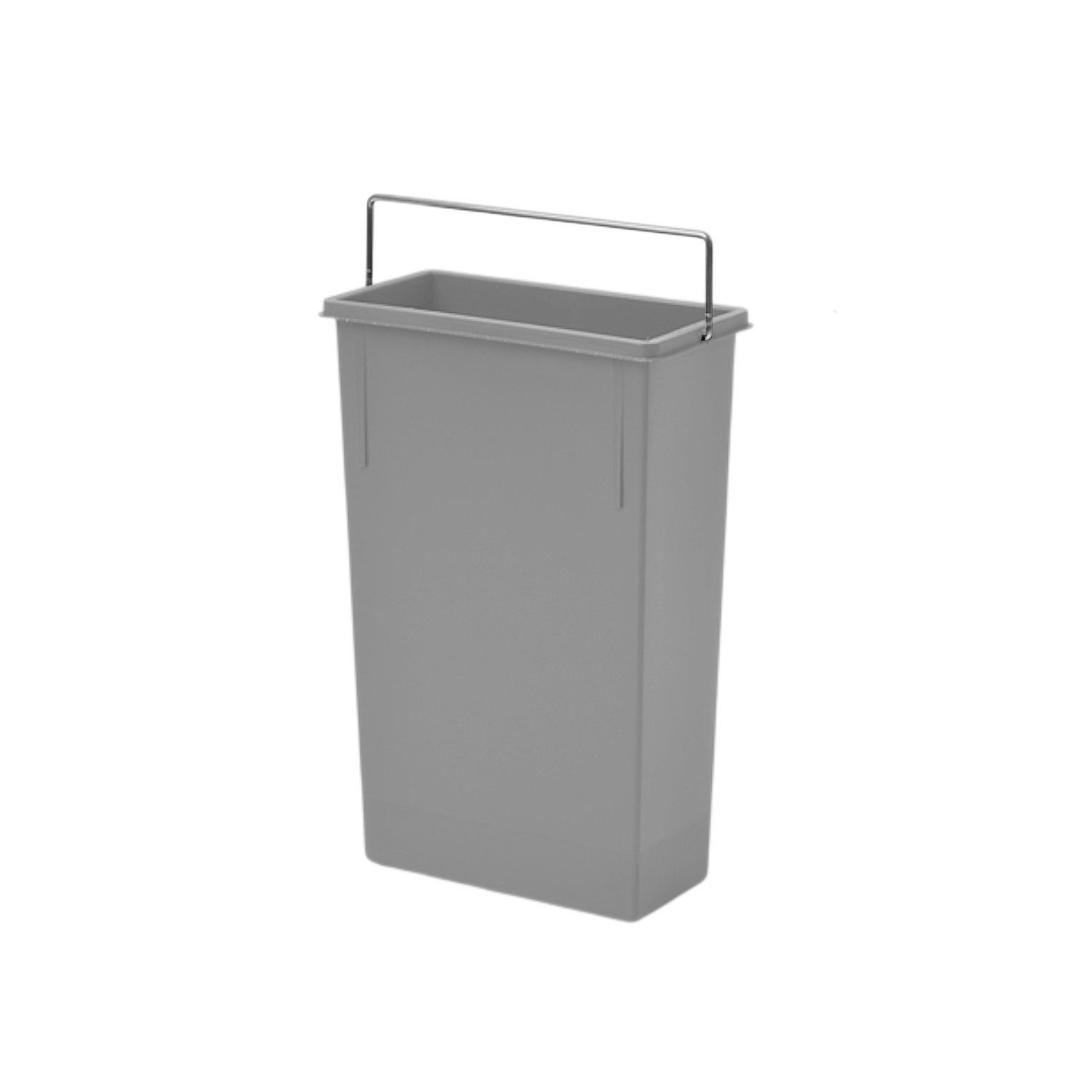 Hailo Einbaumülleimer Hailo Inneneimer 7 Liter 1068909 signalgrau mit Henkel
