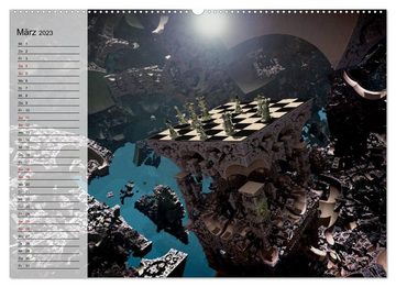 CALVENDO Wandkalender SCHACH - Spiel der Könige (Premium, hochwertiger DIN A2 Wandkalender 2023, Kunstdruck in Hochglanz)
