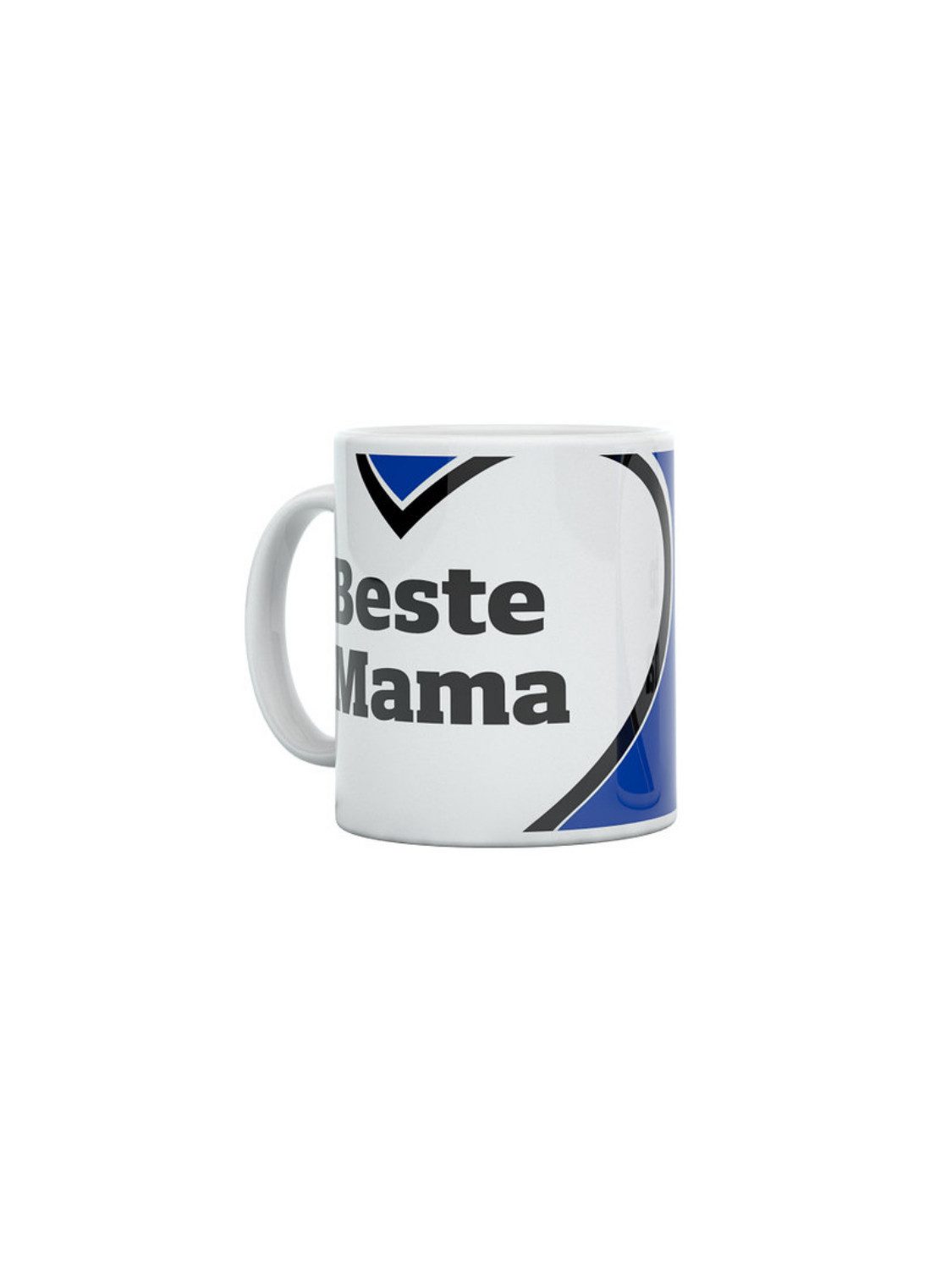 VertriebsArena GmbH Becher HSV Tasse Beste Mama Herz, Steinzeug