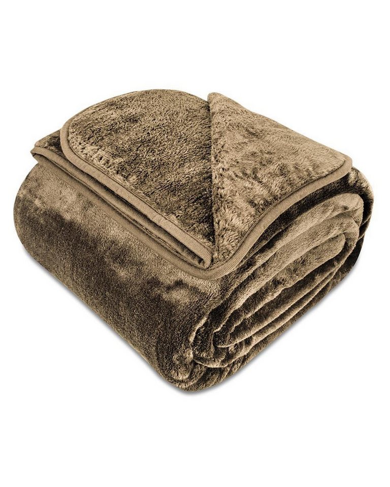 Wohndecke Cashmere-Feeling Kuscheldecke super weich & flauschig – Fleecedecke, Gräfenstayn, dicke & warme Sofadecke, Wohndecke & Tagesdecke - Überwurf Sofa, Couch