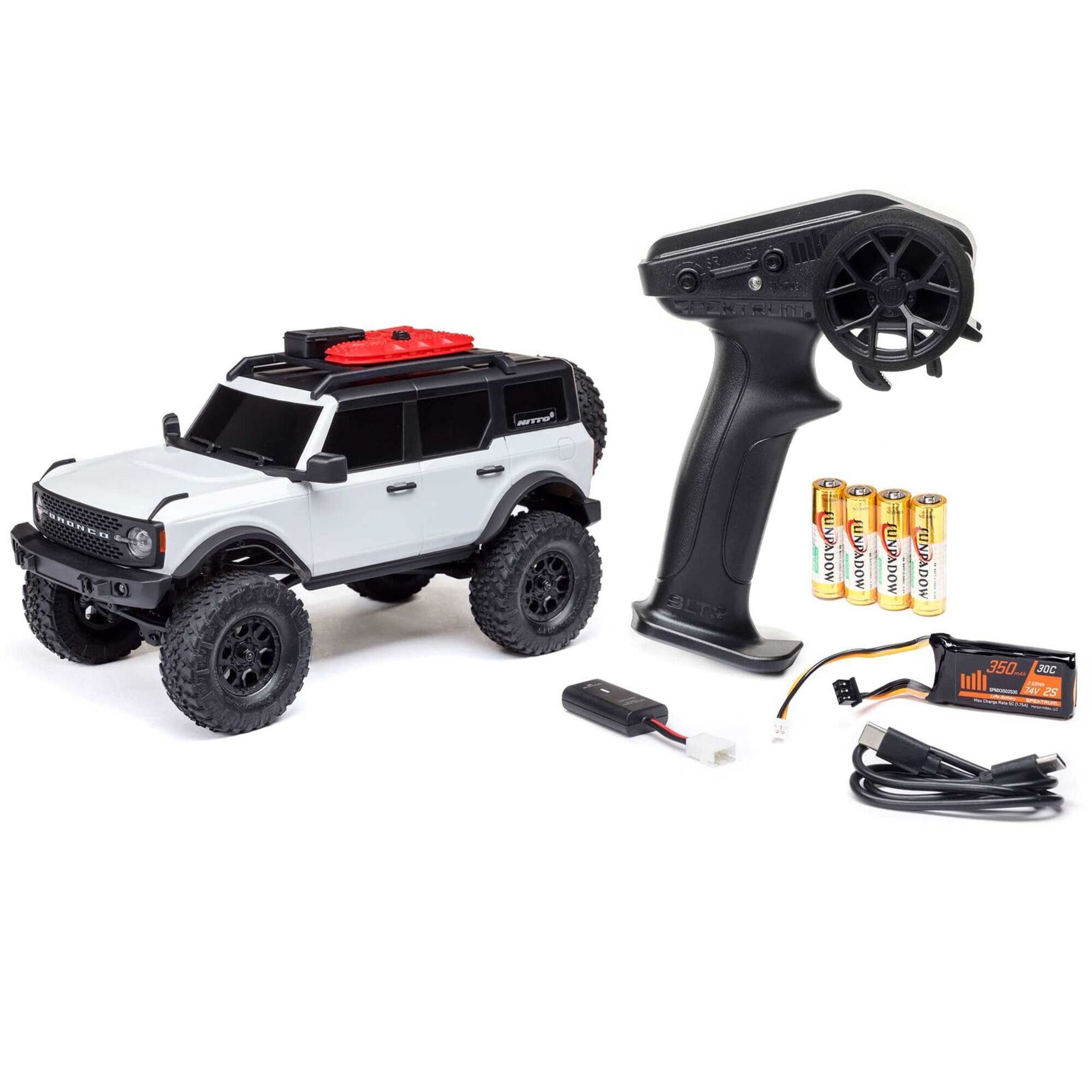 Axial RC-Monstertruck Axial 1:24 SCX24 Ford Bronco 4X4 RTR Brushed Rock Crawler Lader, Akku