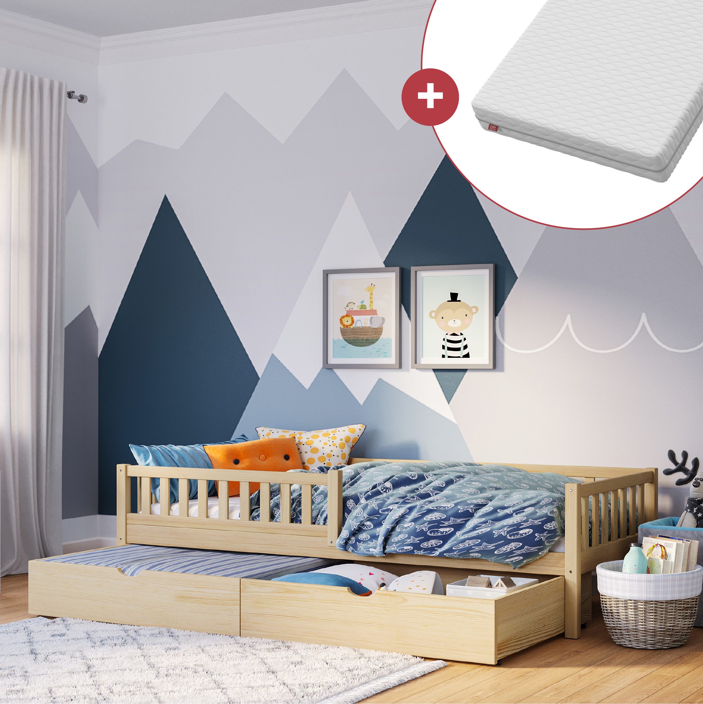 Bellabino Kinderbett Vils (Bett 90x200 cm günstig online kaufen