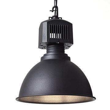 Lightbox Pendelleuchte, ohne Leuchtmittel, Hängelampe, Ø 39 cm, E27, max. 60 W, kürzbar, Metall, schwarz