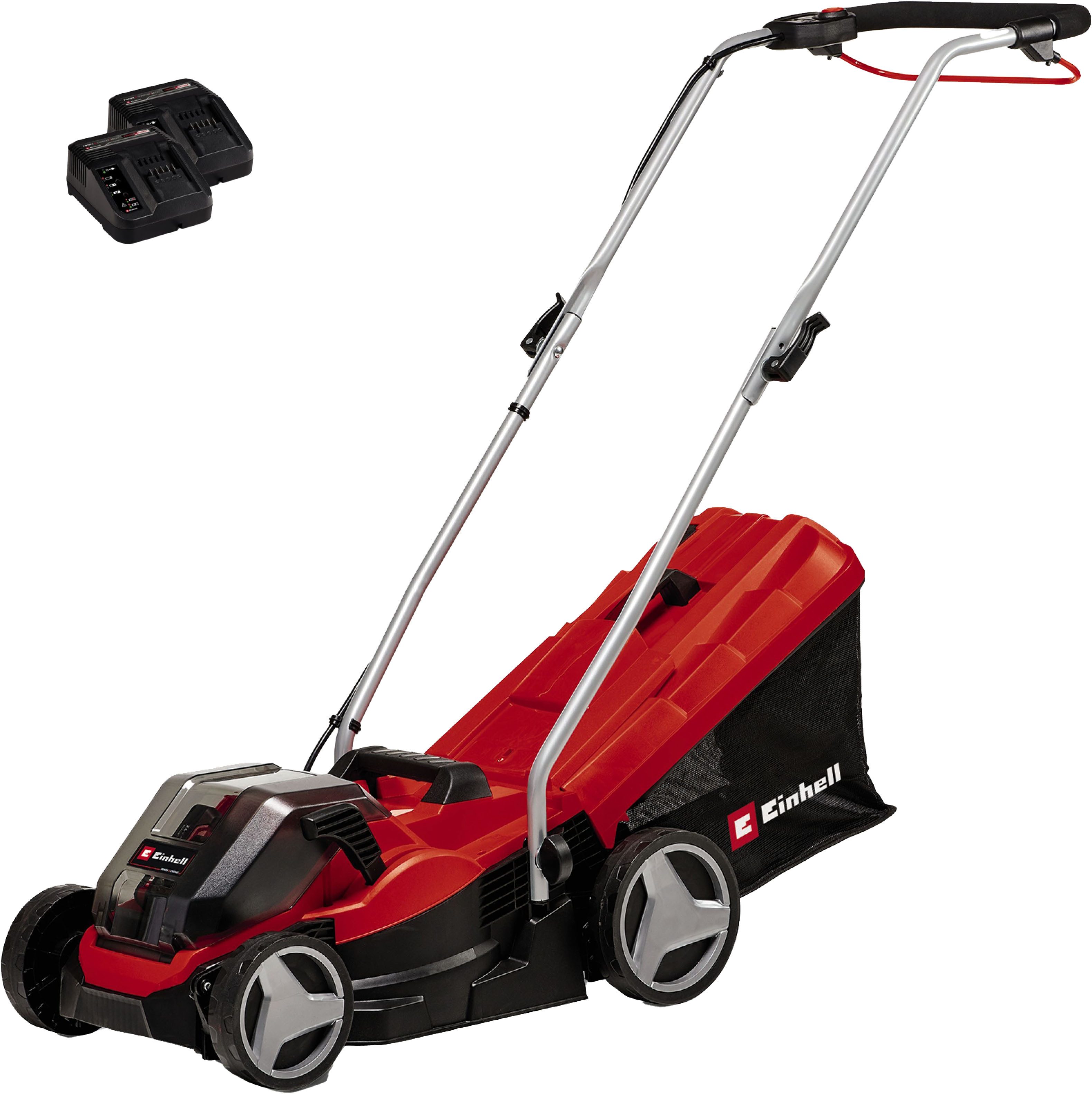 Einhell Akkurasenmäher GE-CM 36/33 Li SET, 33 cm Schnittbreite, (Set), mit 2 Akkus und Ladegerät