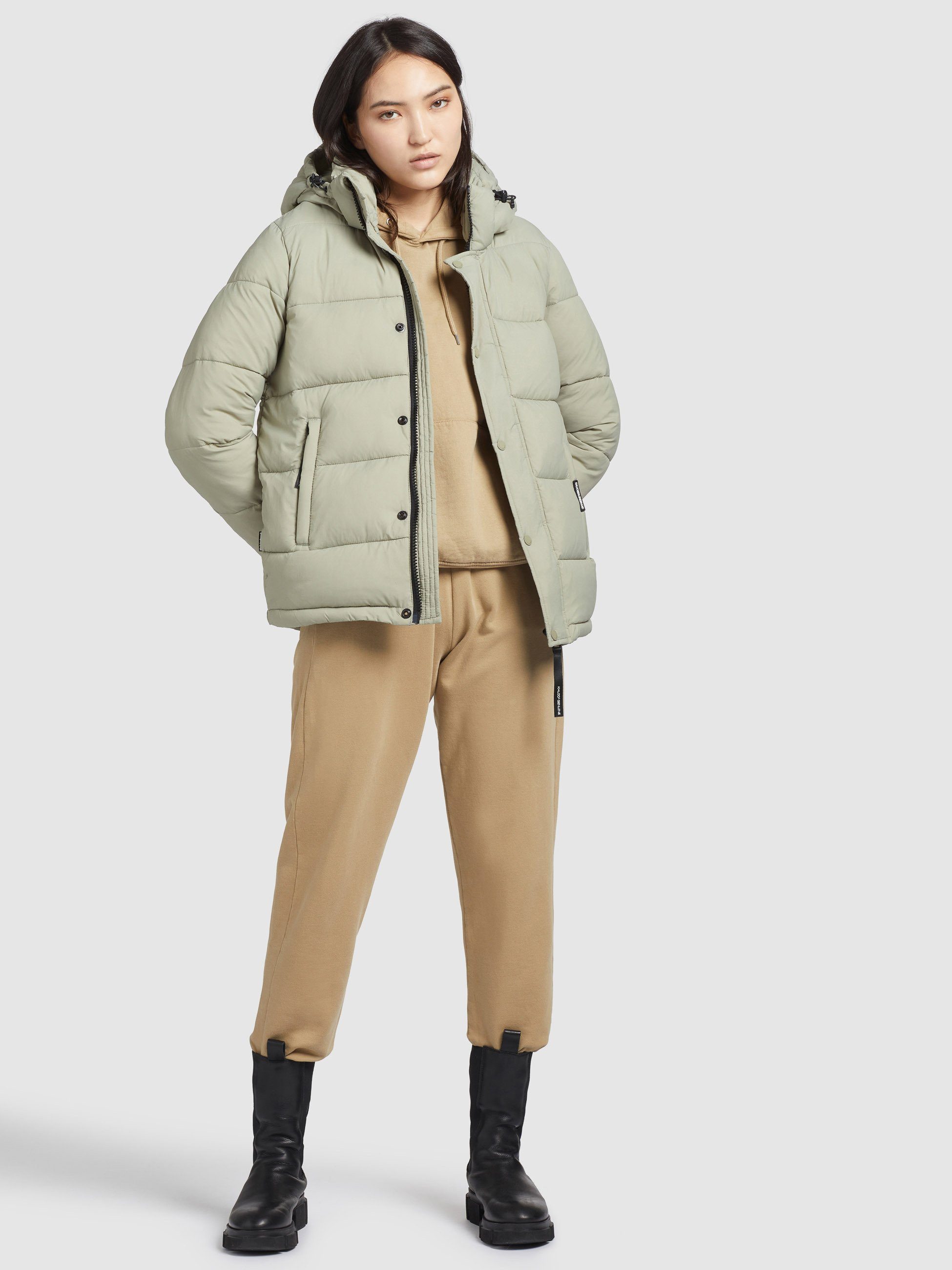 khujo Steppjacke »Gerda Matt« stylische Puffer Jacke mit Kapuze online  kaufen | OTTO