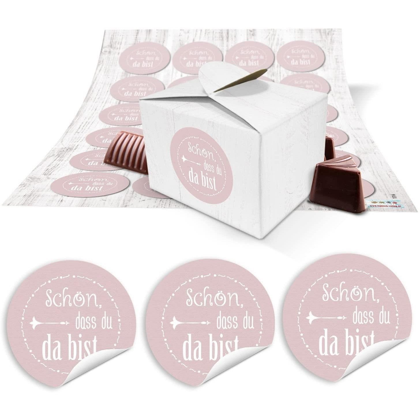 Logbuch-Verlag Geschenkbox 24 kleine weiße Geschenkboxen Geschenkverpackung Geschenkschachteln 8