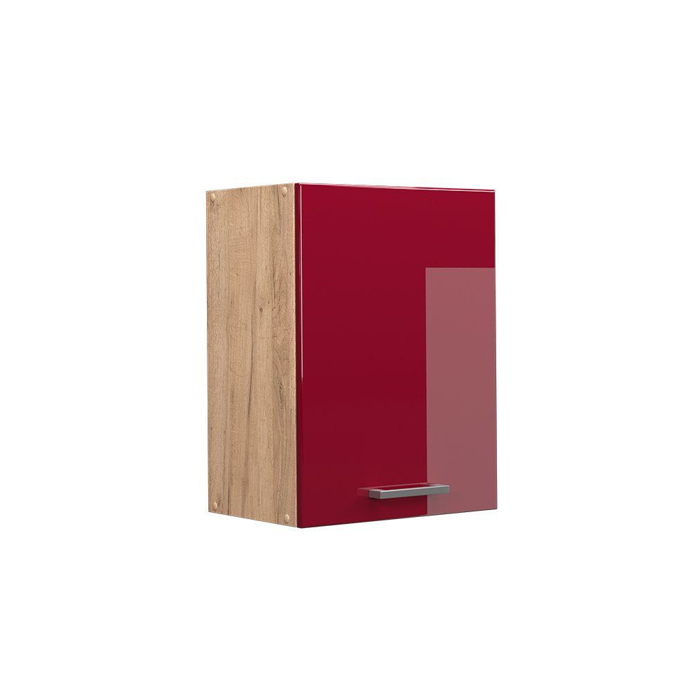Vicco Hängeschrank R-Line, Bordeaux Hochglanz/Goldkraft Eiche, günstig online kaufen