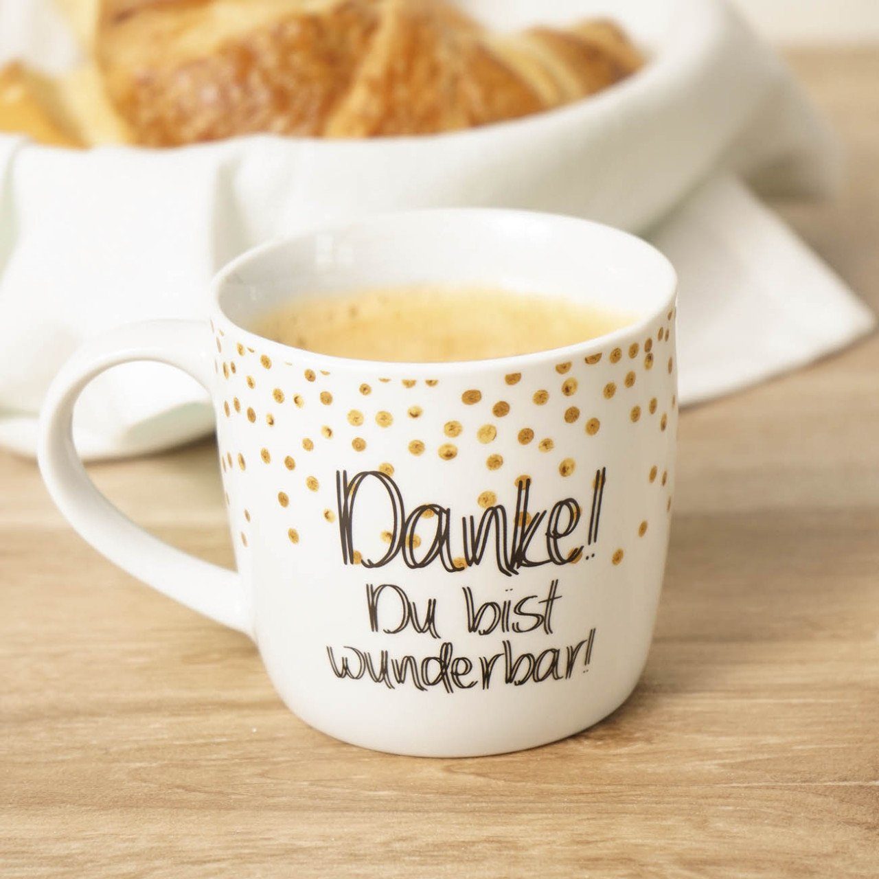 Geda Labels GmbH Tasse Beste Mama, 1-tlg., Porzellan, Weiß, 300 ml, spülmaschinengeeignet