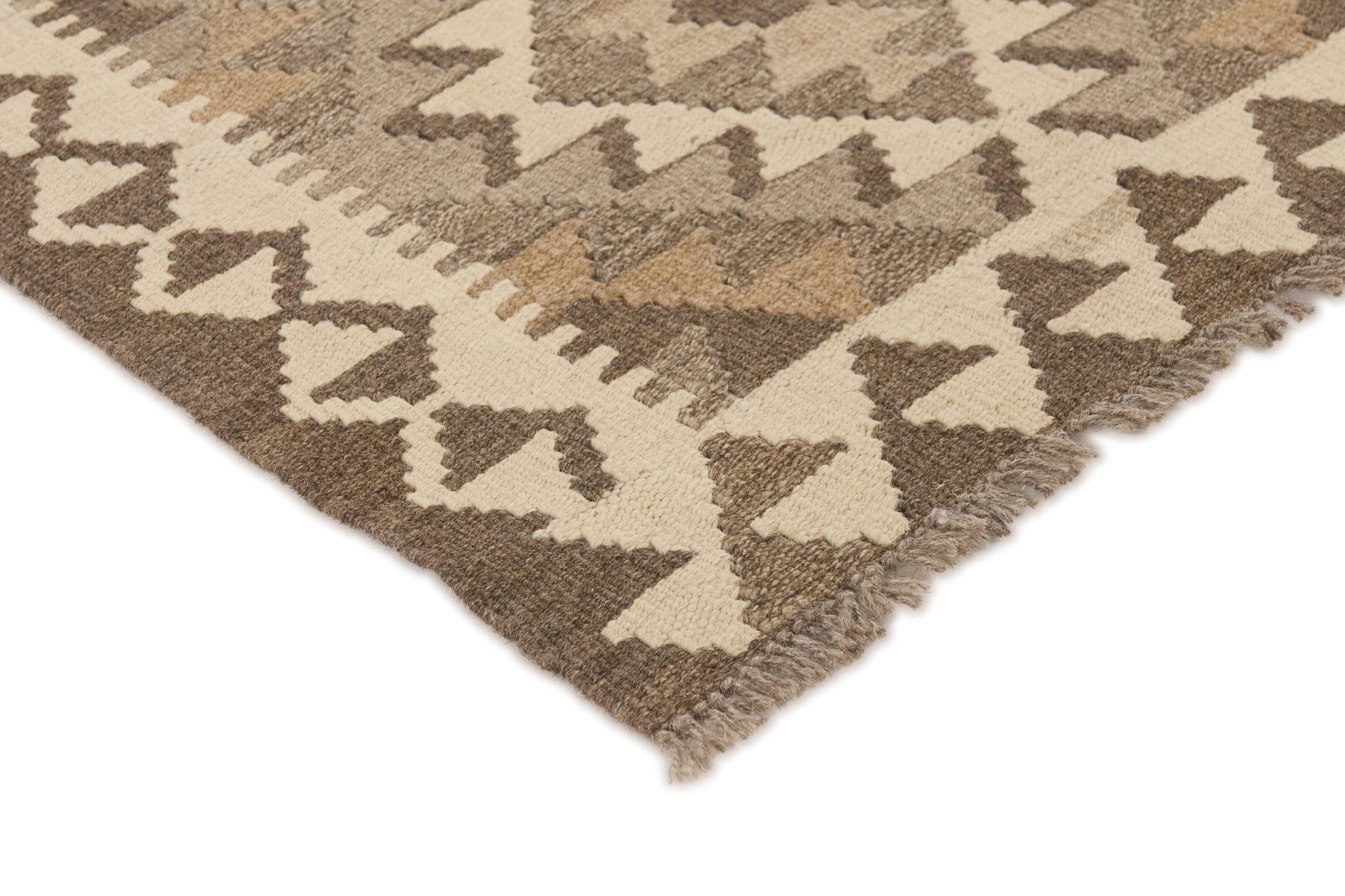 Nain Trading Orientteppich Kelim Afghan 64x184 Handgewebter Orientteppich Läufer, rechteckig, Höhe: 5 mm