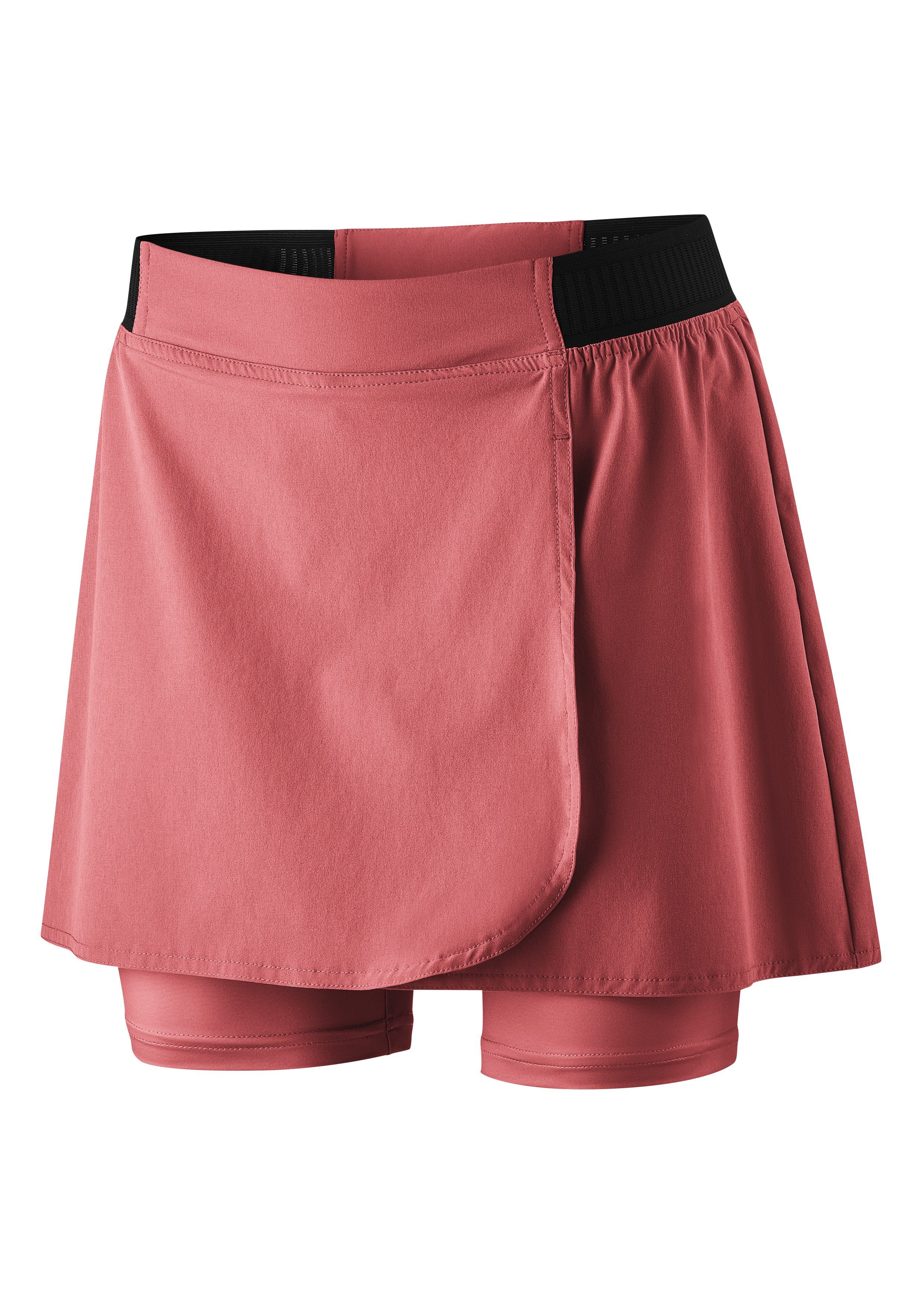 Gonso Radhose Adventure Skirt W Damen Radrock mit Sitzpolster enganliegender Fahrradrock mit Innenhose