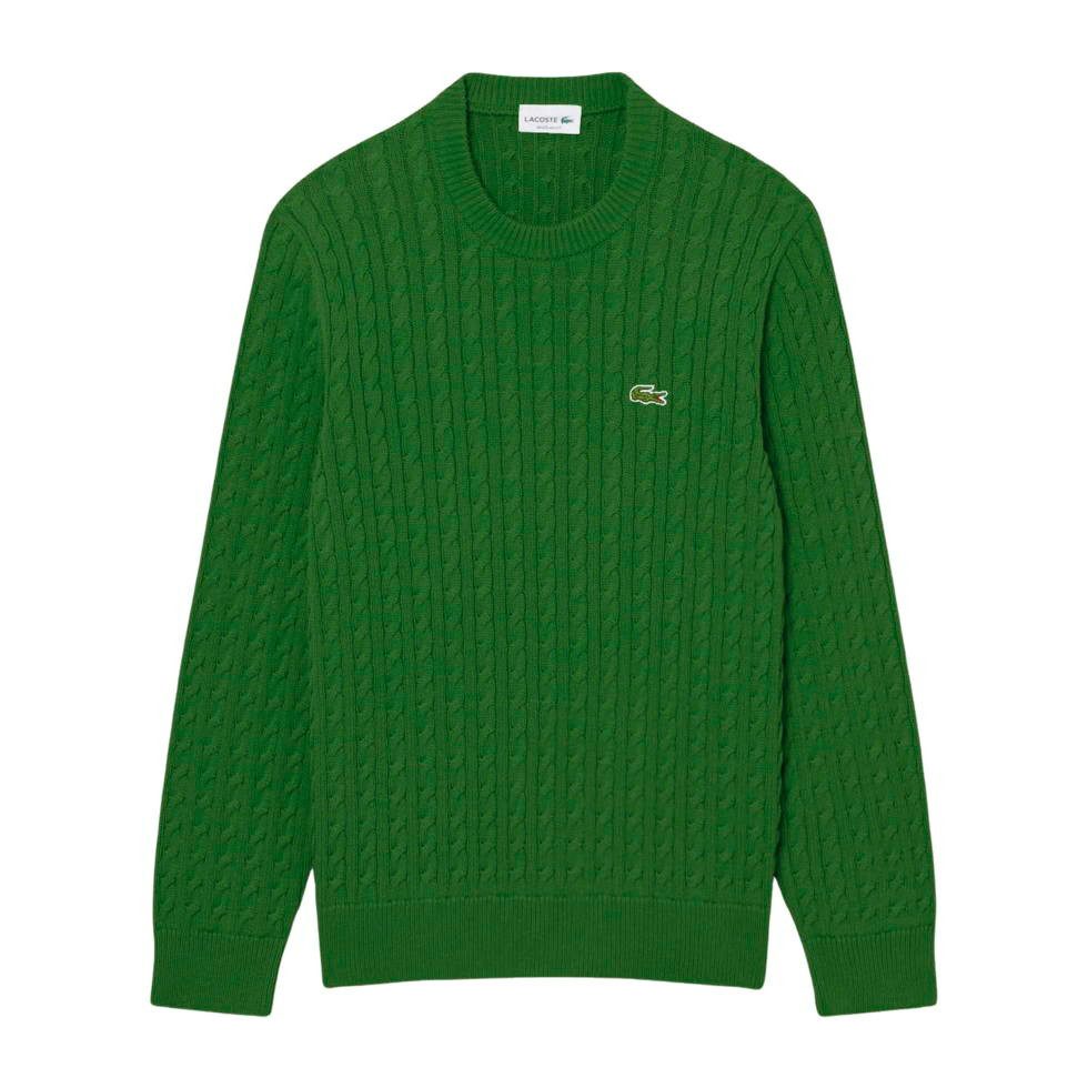 Lacoste Kapuzenpullover Gestrickter Krokodil Pullover Herren Sweatshirt