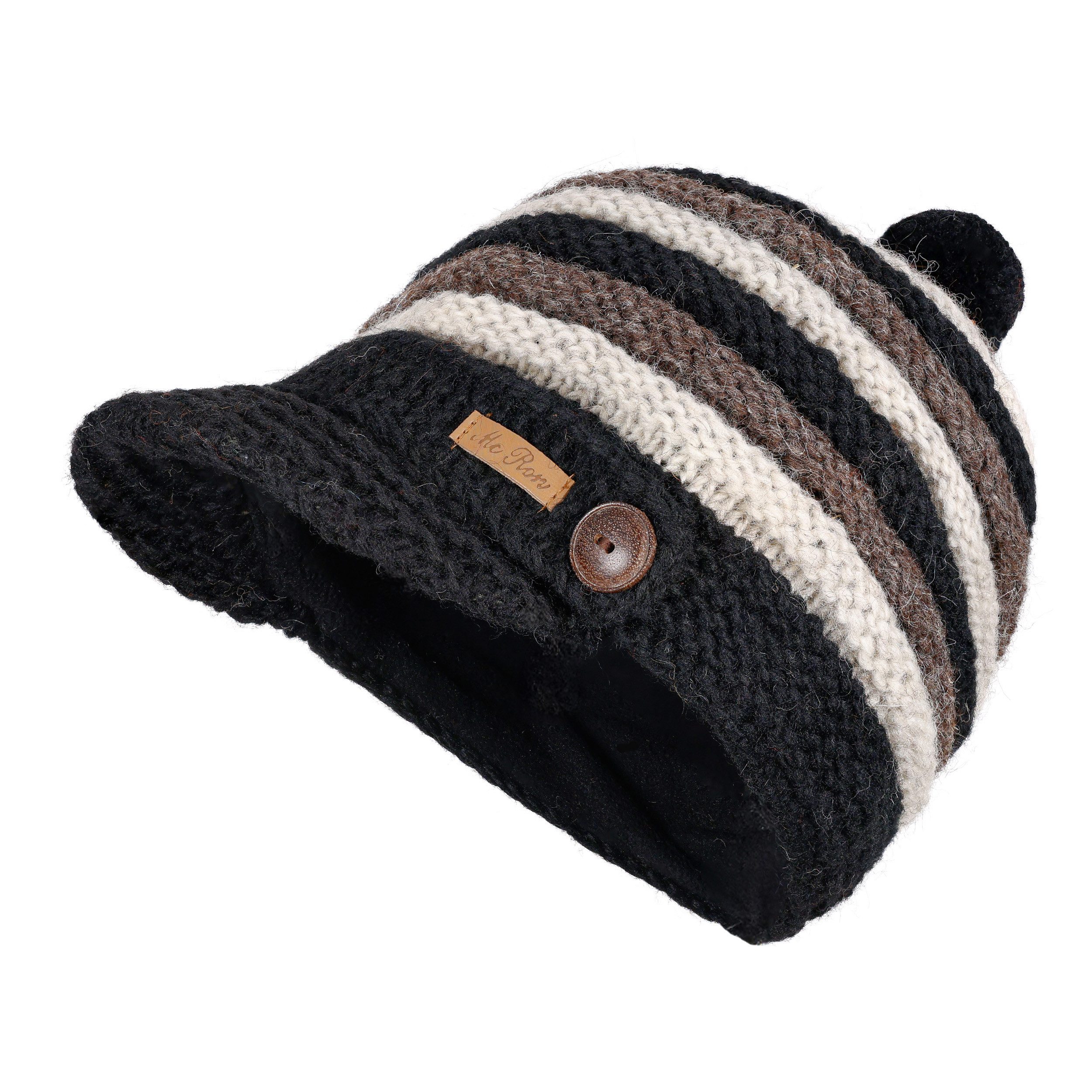 McRon Strickmütze Wollmütze Modell Nele gefüttert mit Fleece günstig online kaufen