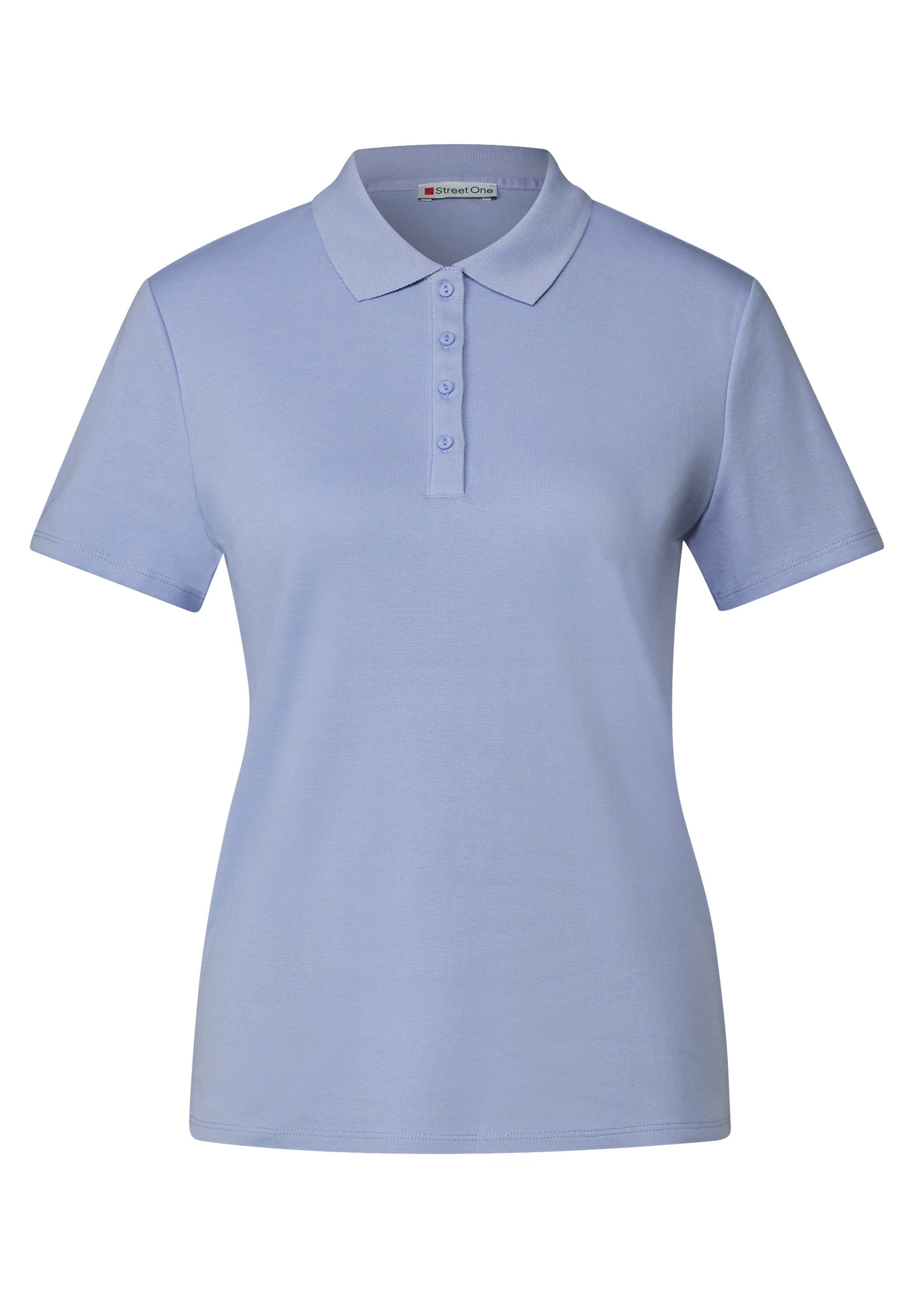 STREET ONE Poloshirt aus Baumwolle mit Stretchante