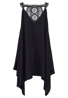 LASCANA Strandkleid mit Spitze im Rücken, Longshirt in weiter Form, Sommerkleid