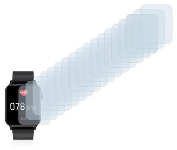 Savvies Schutzfolie für Andfive Smartwatch US-SW-001, Displayschutzfolie, 18 Stück, Folie klar