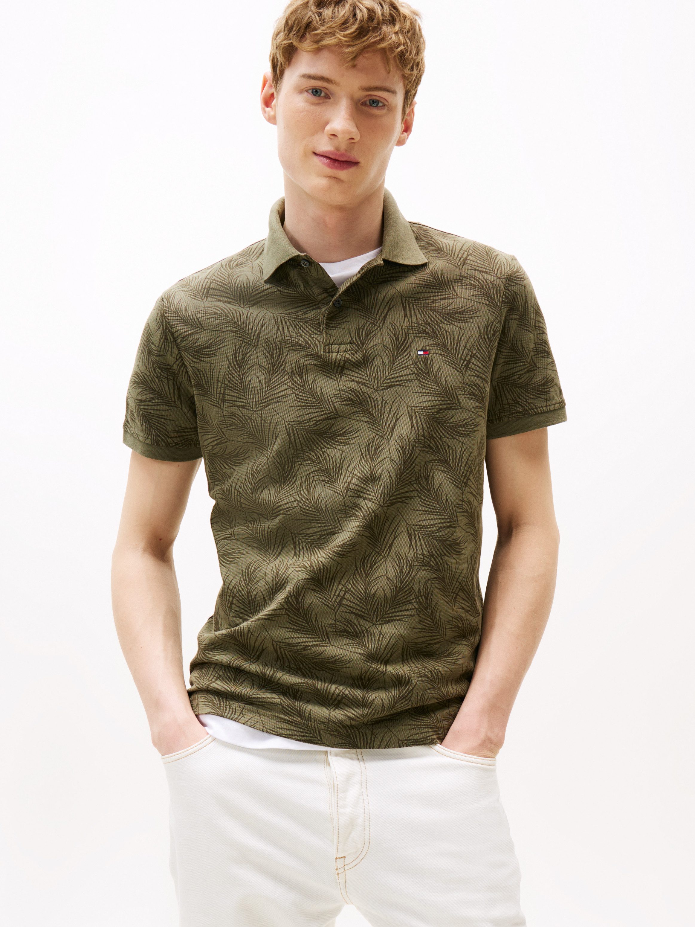Tommy Hilfiger Poloshirt LEAF AOP REG günstig online kaufen