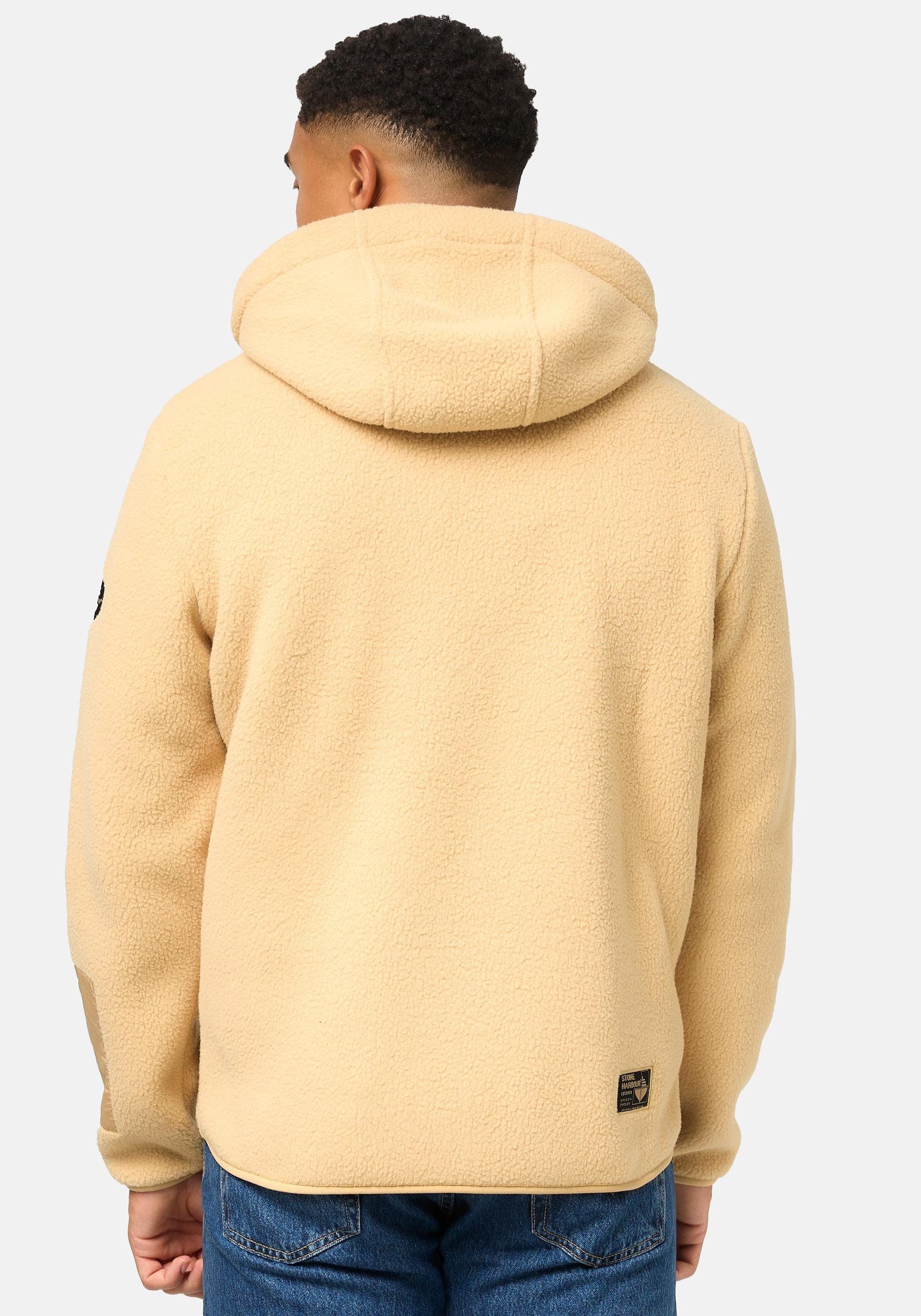 Stone Harbour Fleecejacke Illian Sportliche Herren Fleece-Outdoorjacke mit Kapuze