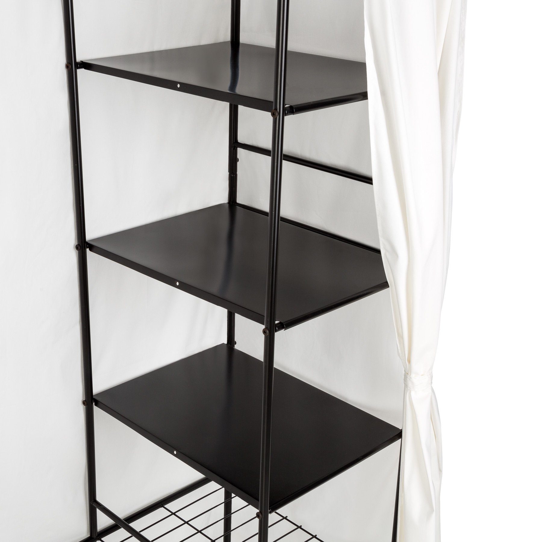 tectake Garderobe Metall-Garderobenschrank, 112 x 207 x 57 cm