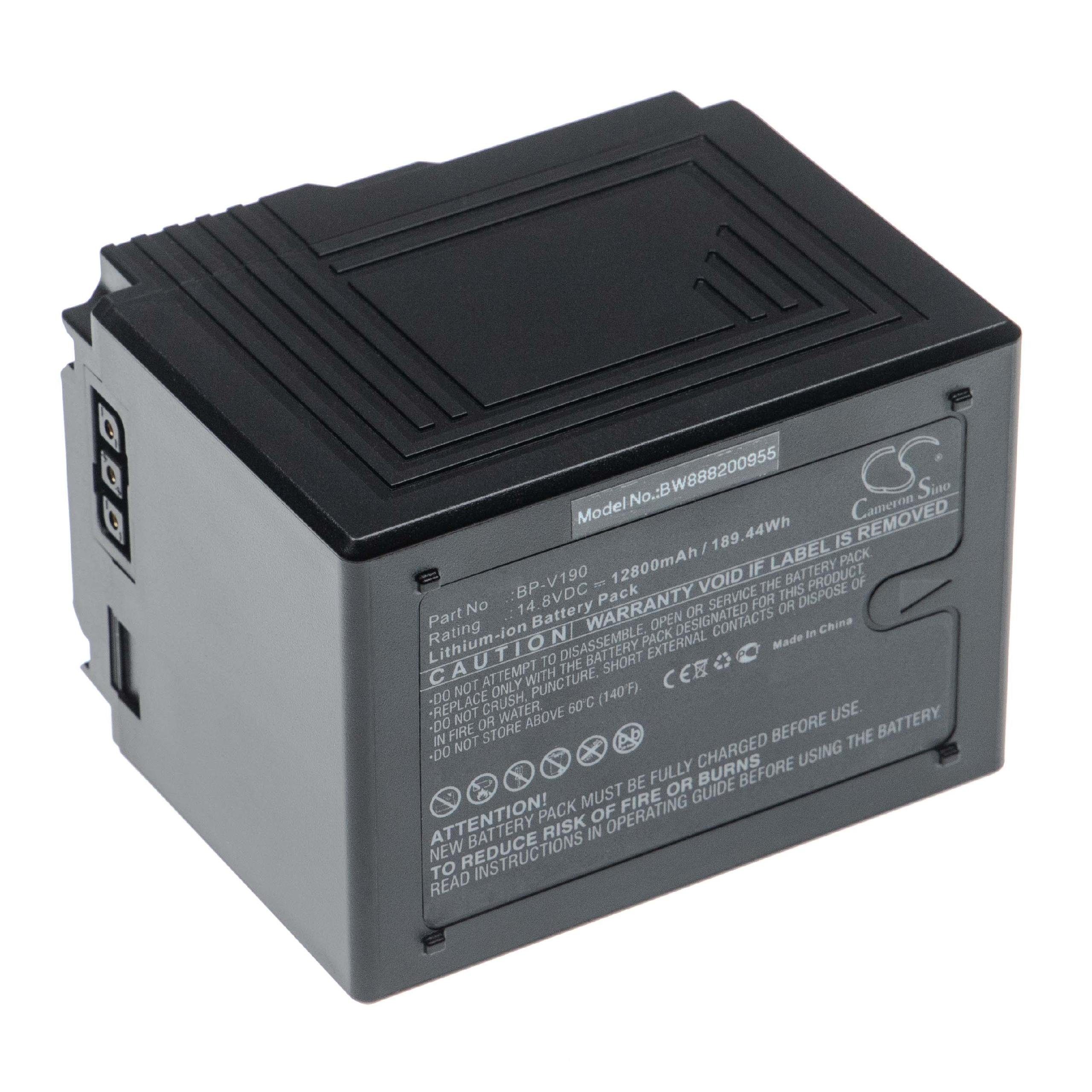 vhbw Ersatz für Sony BP-V190 für Kamera-Akku Li-Ion 12800 mAh (14,8 V) | Akkus und PowerBanks