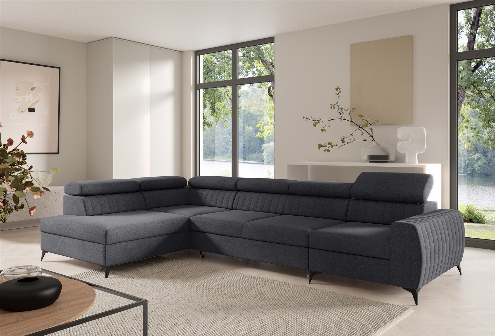 Fun Möbel Ecksofa Schlafsofa Sofa TORONTO günstig online kaufen