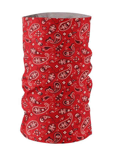 Maskworld Verkleidungsmaske Schlauchschal Bandana rot, Elastisches Halstuch für alle Gelegenheiten