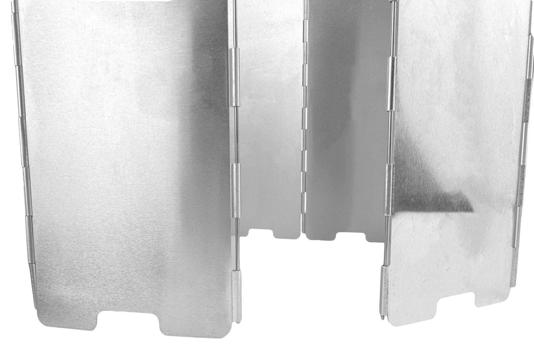 GARDINGER Grill-Windschutz Windschutz klappbar aus Aluminium für Grill Kocher 82x24 cm 10-teilig