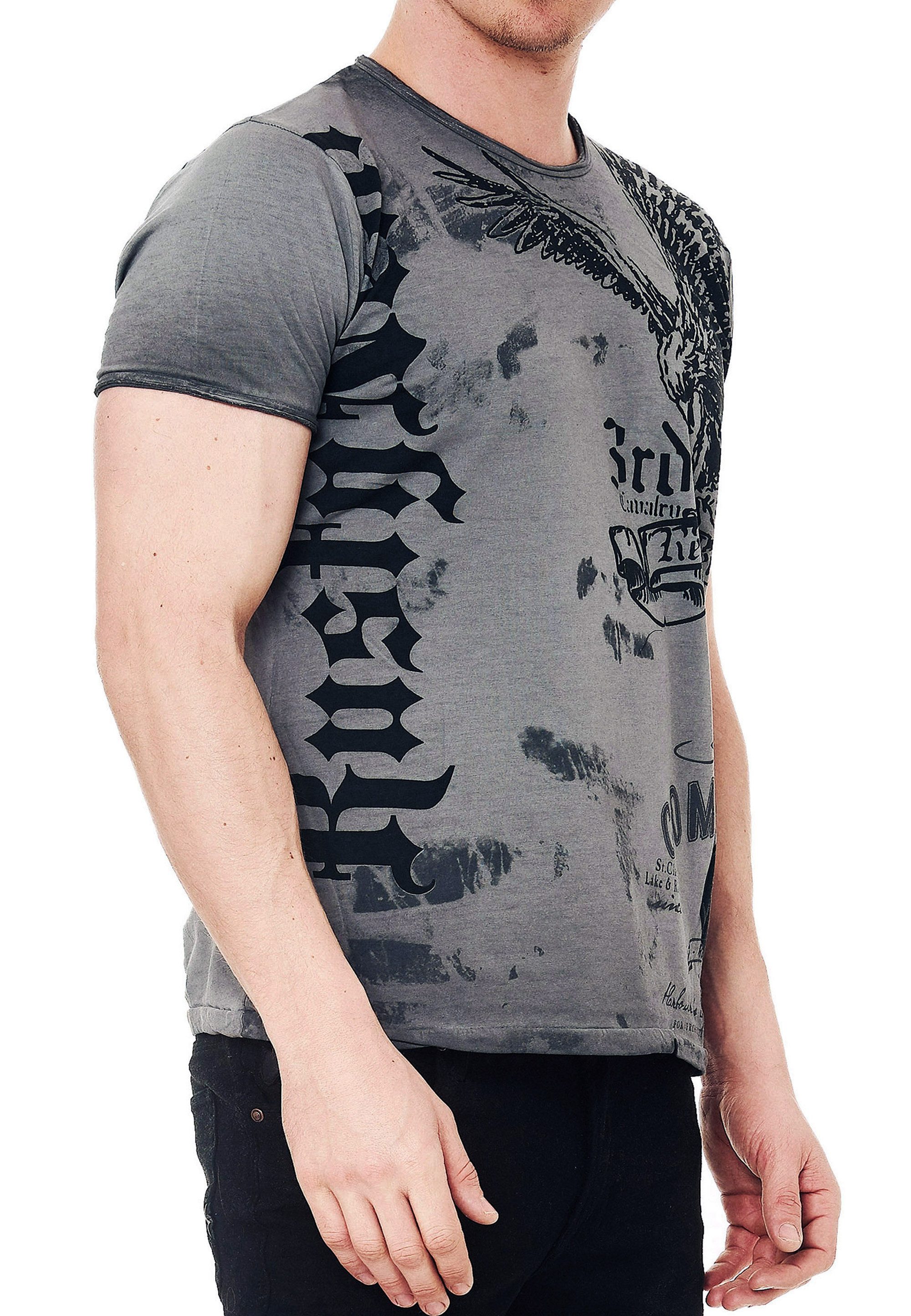 R-NEAL T-Shirt T-Shirt Rundhals USA Eagle günstig online kaufen