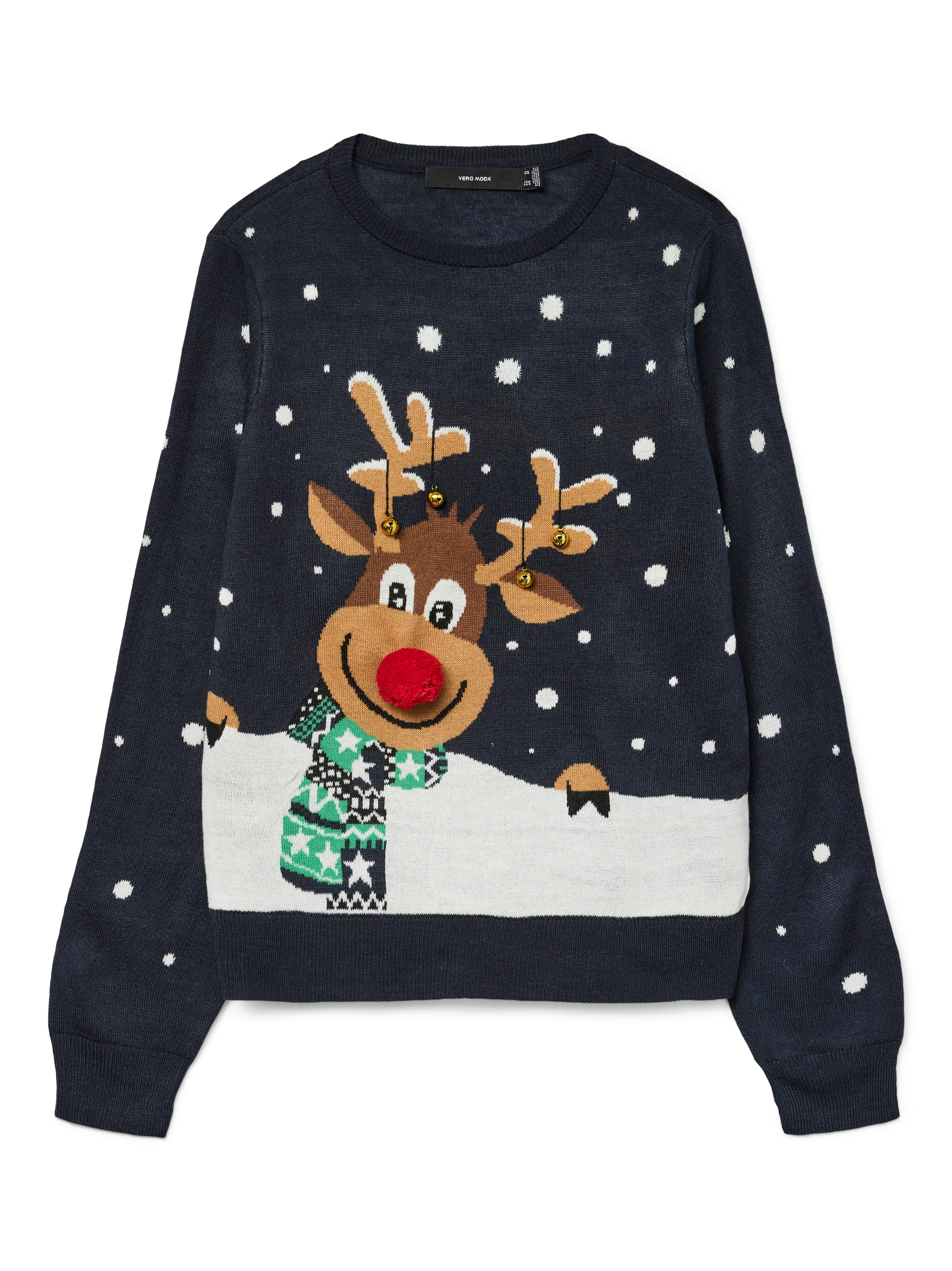 Vero Moda Weihnachtspullover VMFROSTYDEER LS O-NECK günstig online kaufen