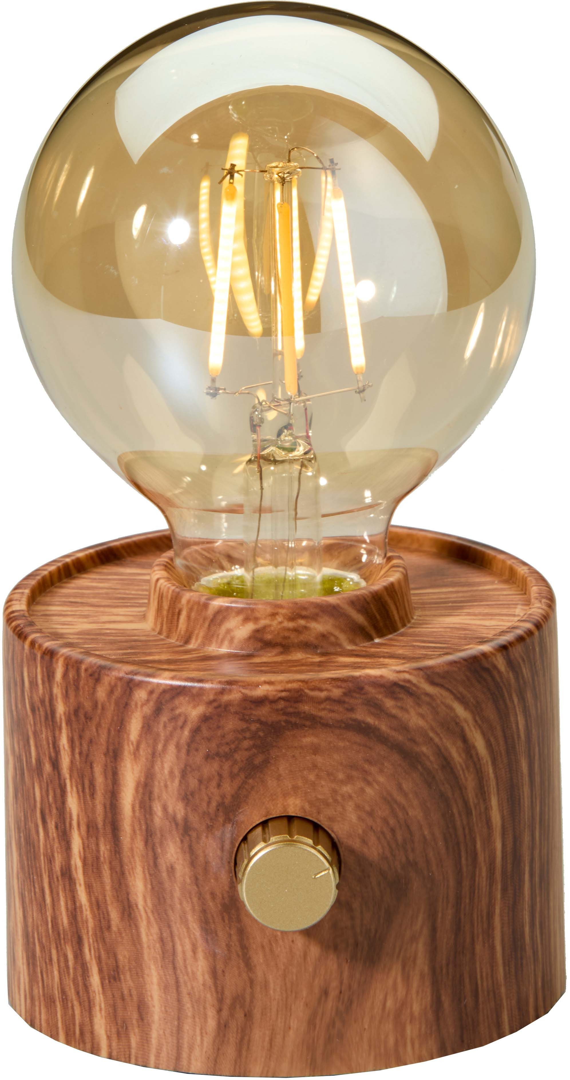 Northpoint LED Nachttischlampe Vintage Akku LED Tischlampe mit USB-C dimmbar