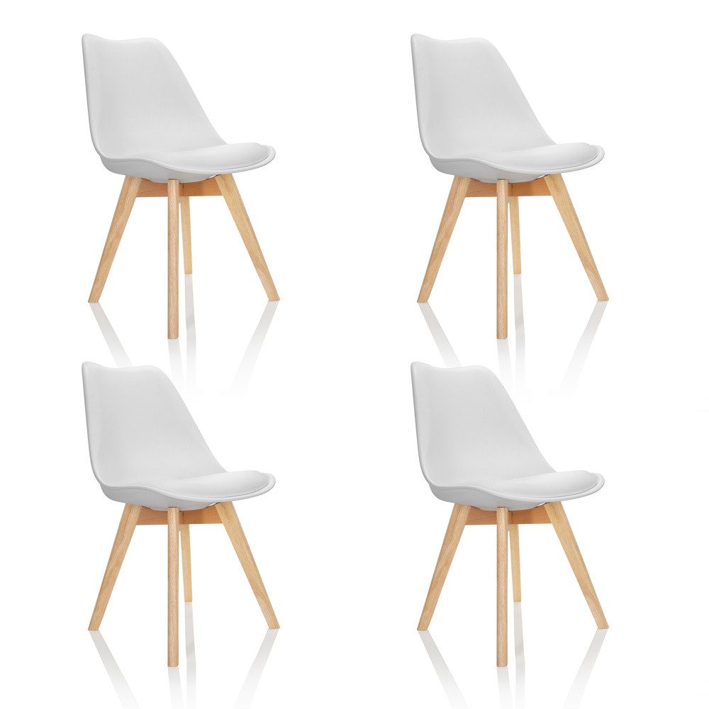 hjh OFFICE Schalenstuhl Schalenstuhl 4er Pack SCANDI Kunststoff (4er Set), günstig online kaufen