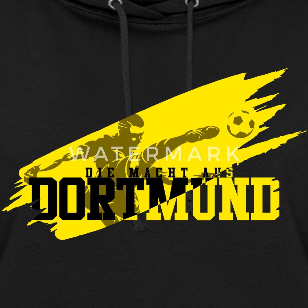 Spreadshirt Hoodie Die Macht Aus Dortmund günstig online kaufen