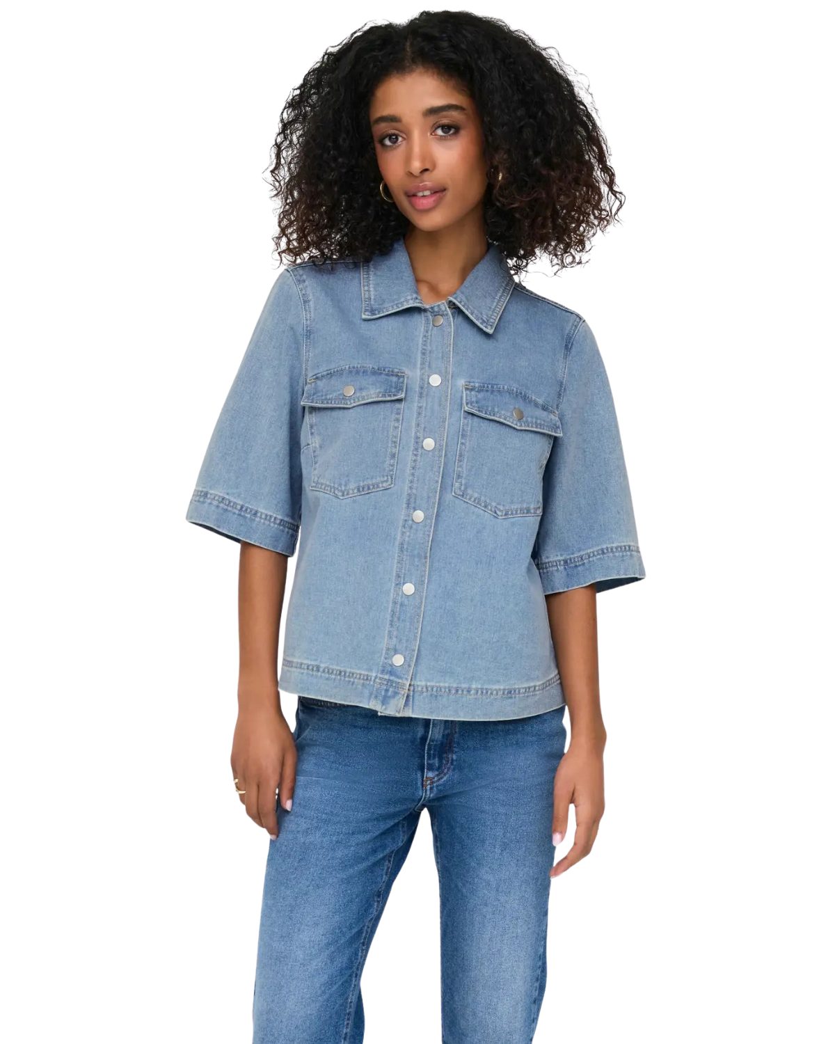 ONLY Jeanshemd trendiges Denim Hemd im casual Look günstig online kaufen