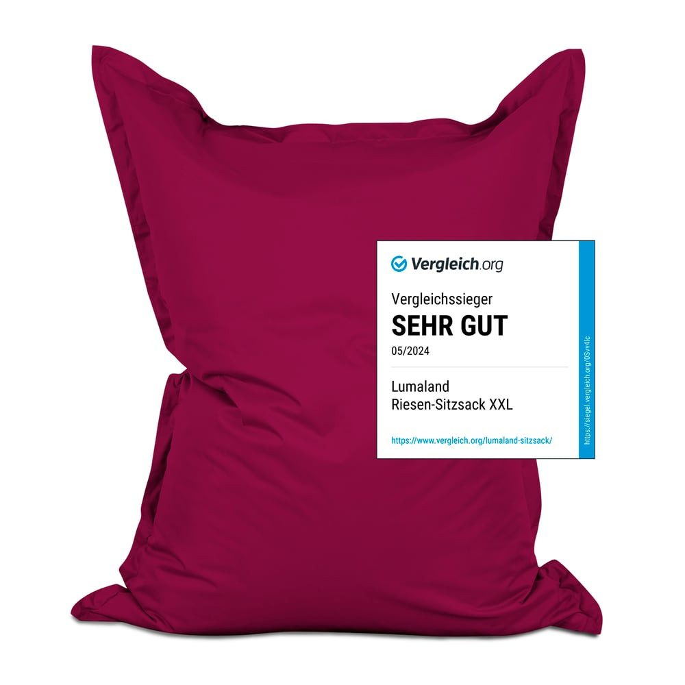 Lumaland Sitzsack XXL Bean Bag Riesen-Sitzkissen 380L 140x180cm Special Edi günstig online kaufen