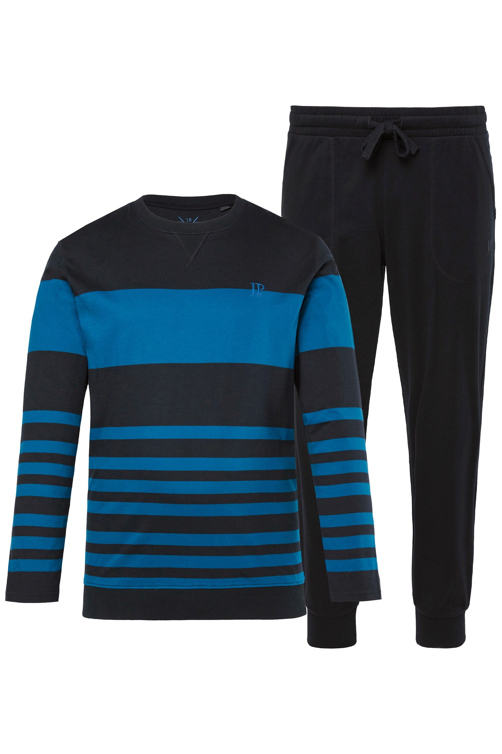 JP1880 Schlafanzug JP1880 Schlafanzug Bauchfit Zweiteiler Ringel günstig online kaufen