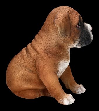 Figuren Shop GmbH Tierfigur Boxer Hund Welpen Figur - süße Dekofigur Tierdeko