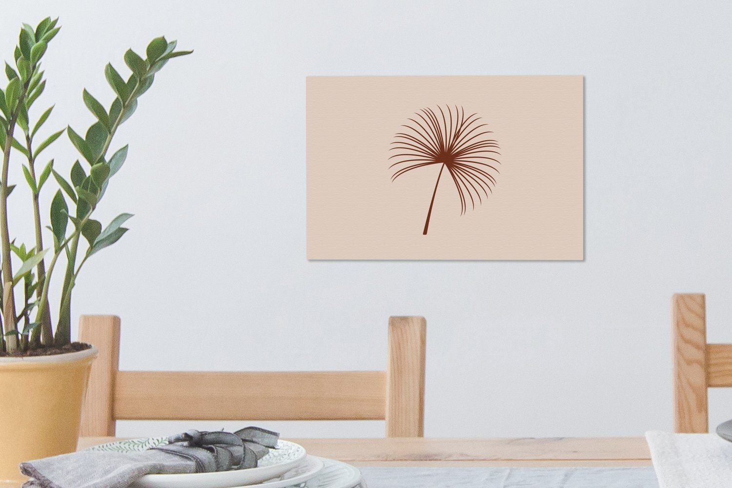 Sommer St), (1 Braun, - Aufhängefertig, Pflanze Leinwandbilder, cm 30x20 - Wandbild Wanddeko, Leinwandbild OneMillionCanvasses®