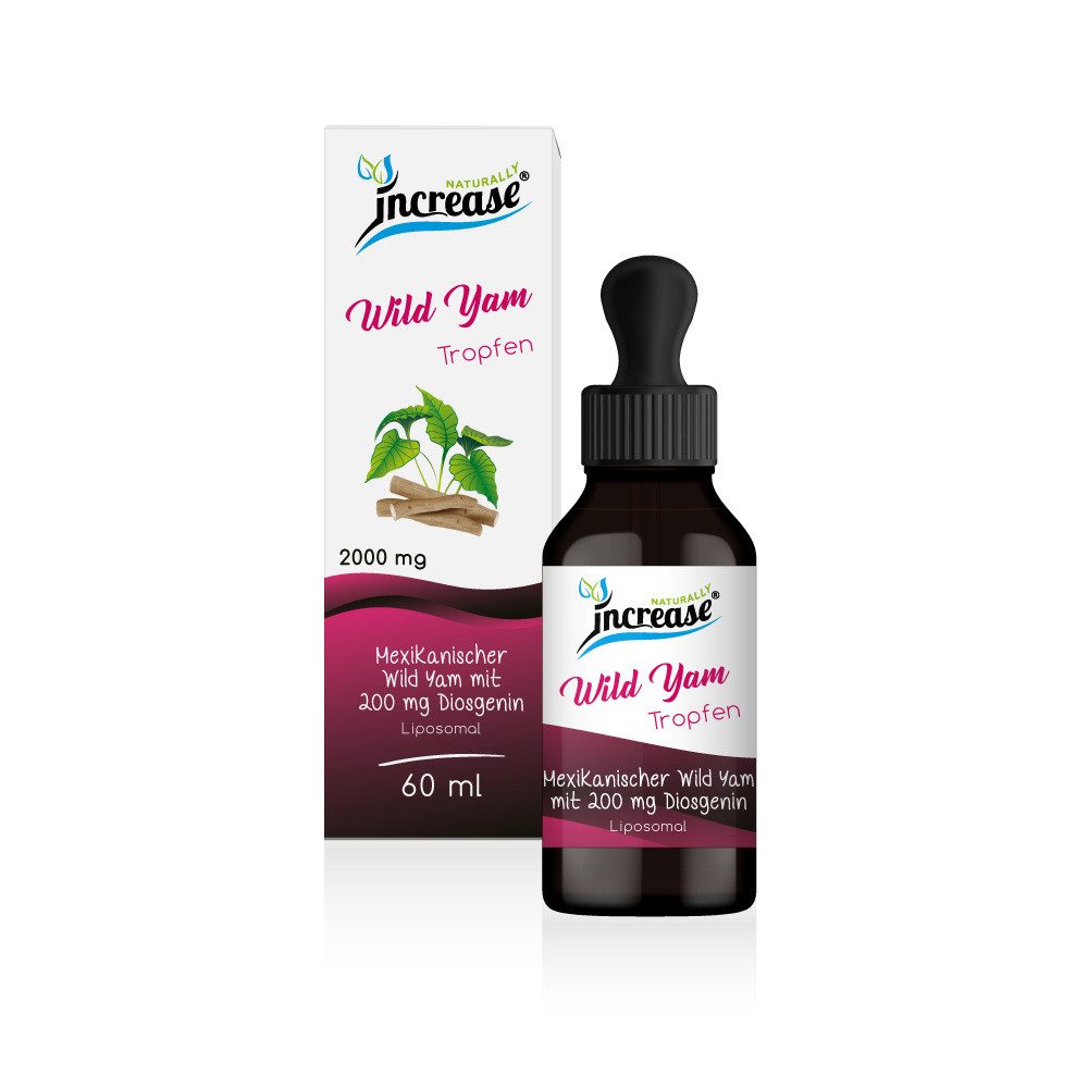 increase NATURALLY Liposomales Wild Yam - 2000mg Wild Yam pro Tag Tropfen, 60 ml