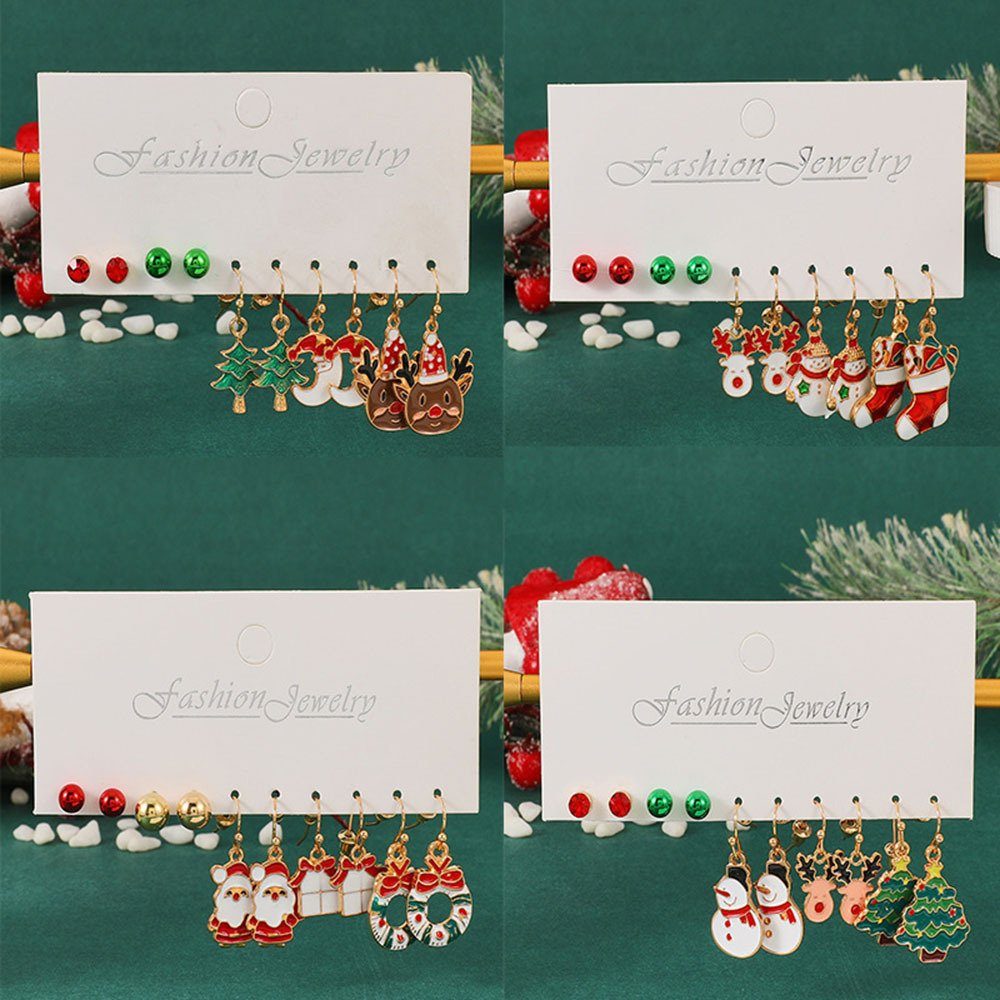 Weihnachtsbaum-förmiges Ohrringe-Set, Ohrring-Set Blusmart Personalisierbar, 1 Schöne