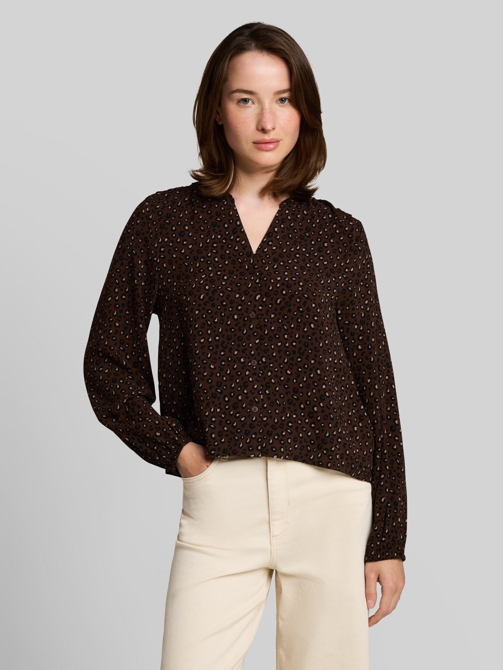 TOM TAILOR Denim Langarmbluse Blusen & Shirts Bluse mit Muster